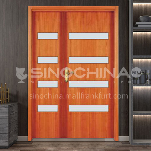 G Thai oak luxury classic style new style outdoor gate entrance gate log door anti-theft security 18